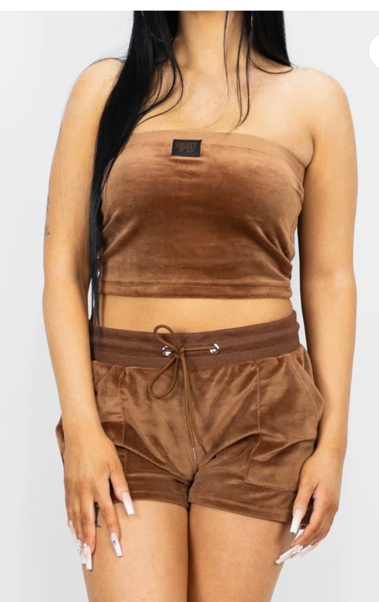 FB County Velour Short set