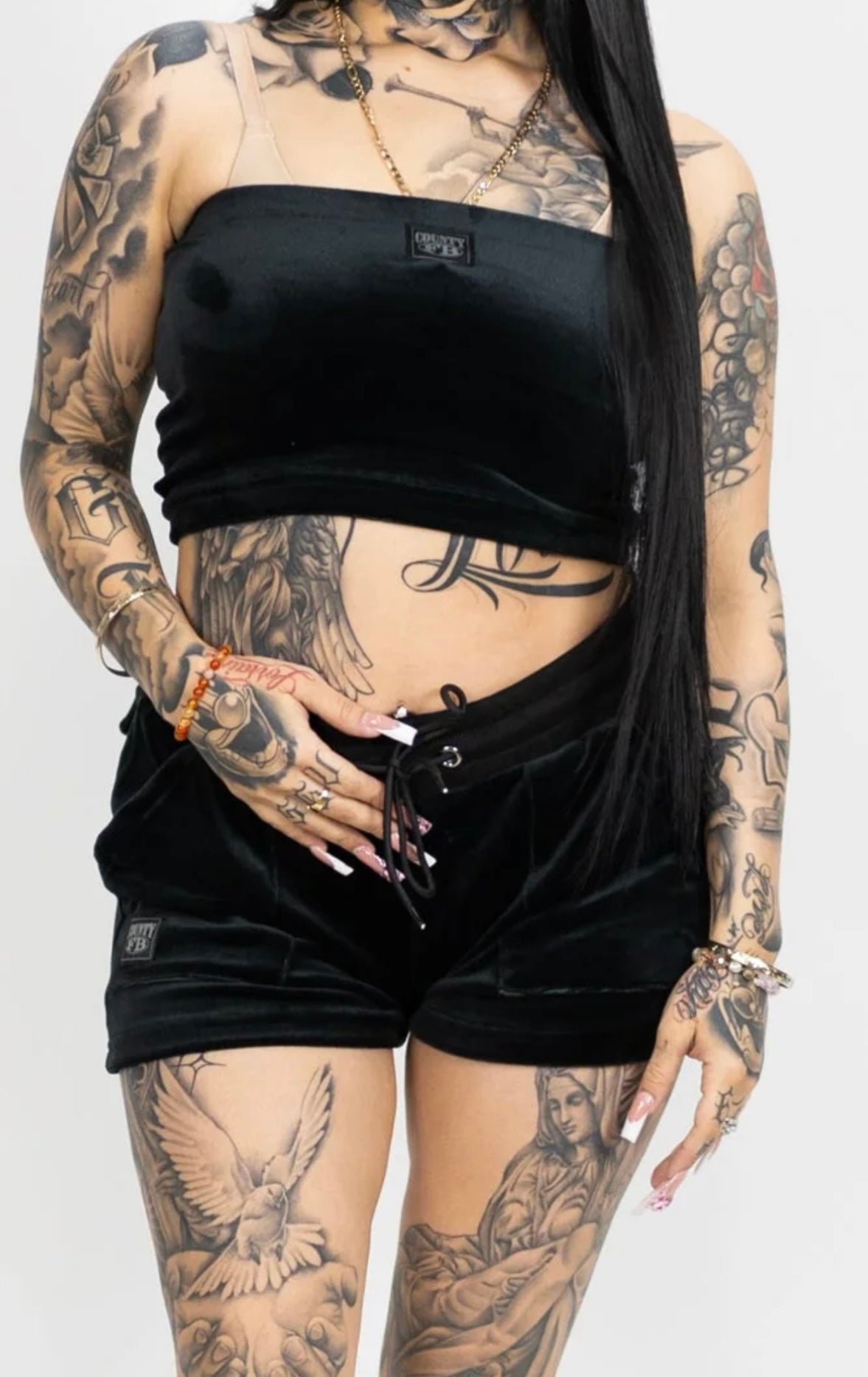 FB County Velour Short set