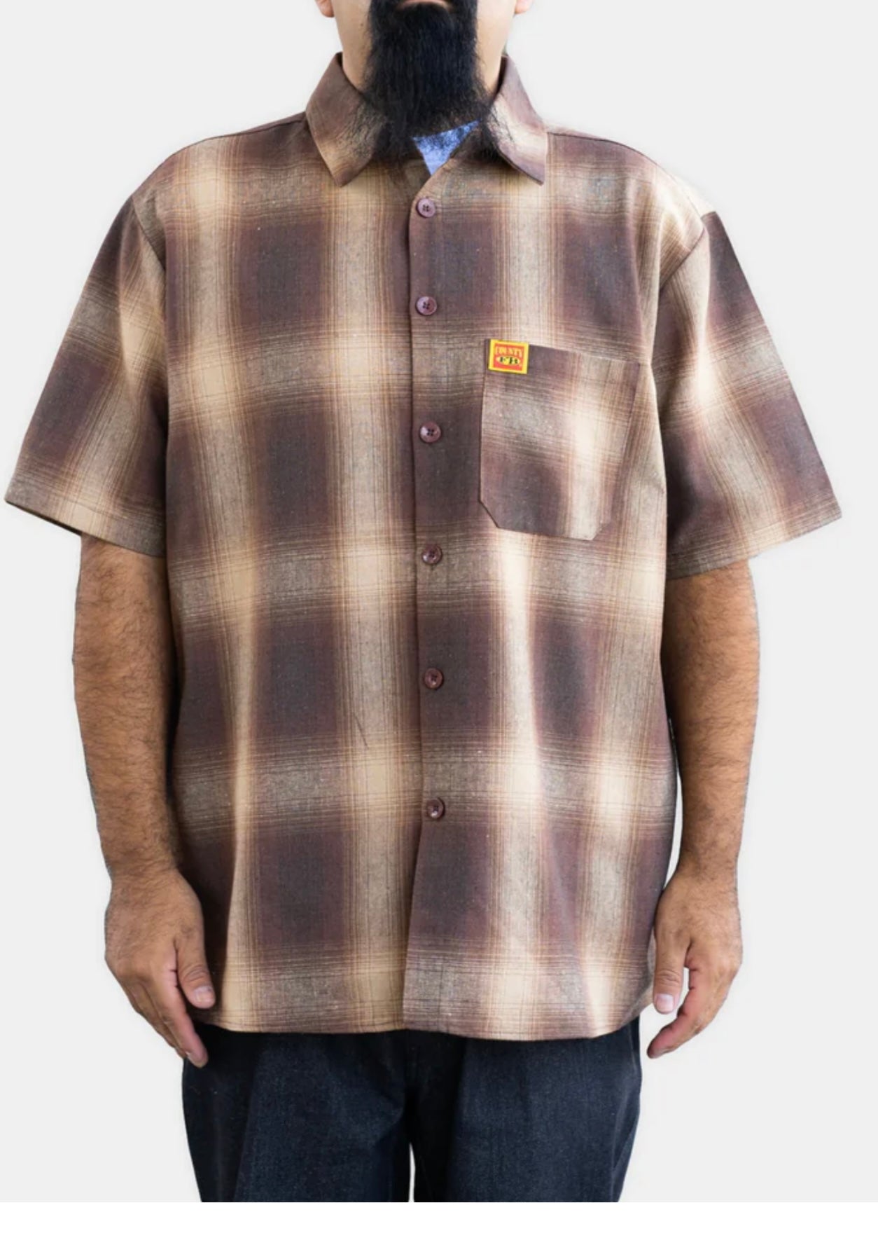 FB County Short Sleeve Checker Flannel Shirt