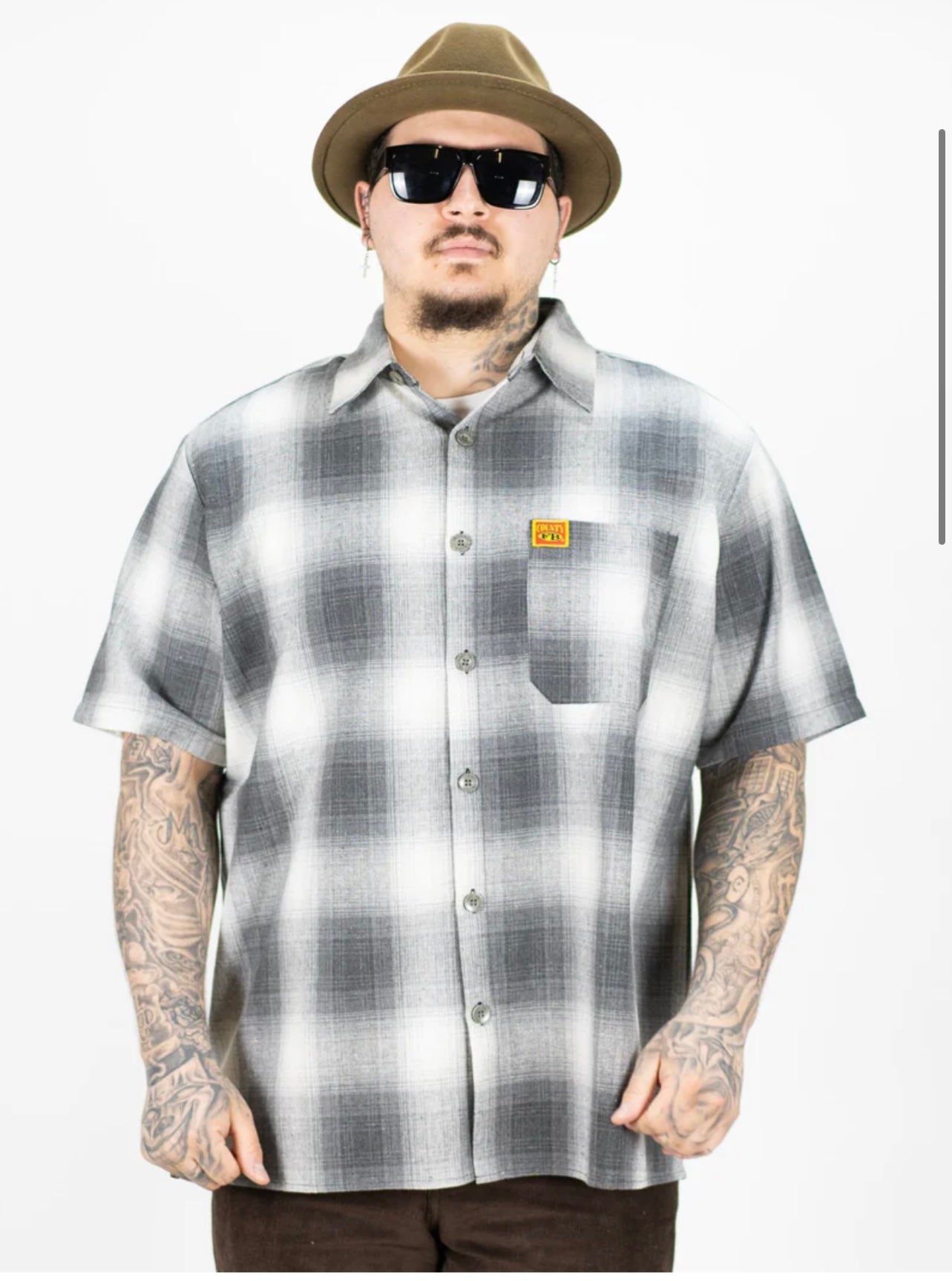 FB County Short Sleeve Checker Flannel Shirt