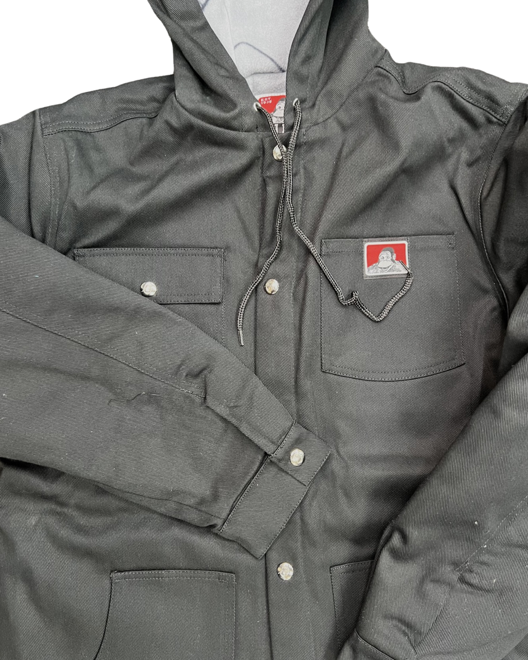 Ben Davis Hooded Jacket W/ snaps Heavy Weight Jacket