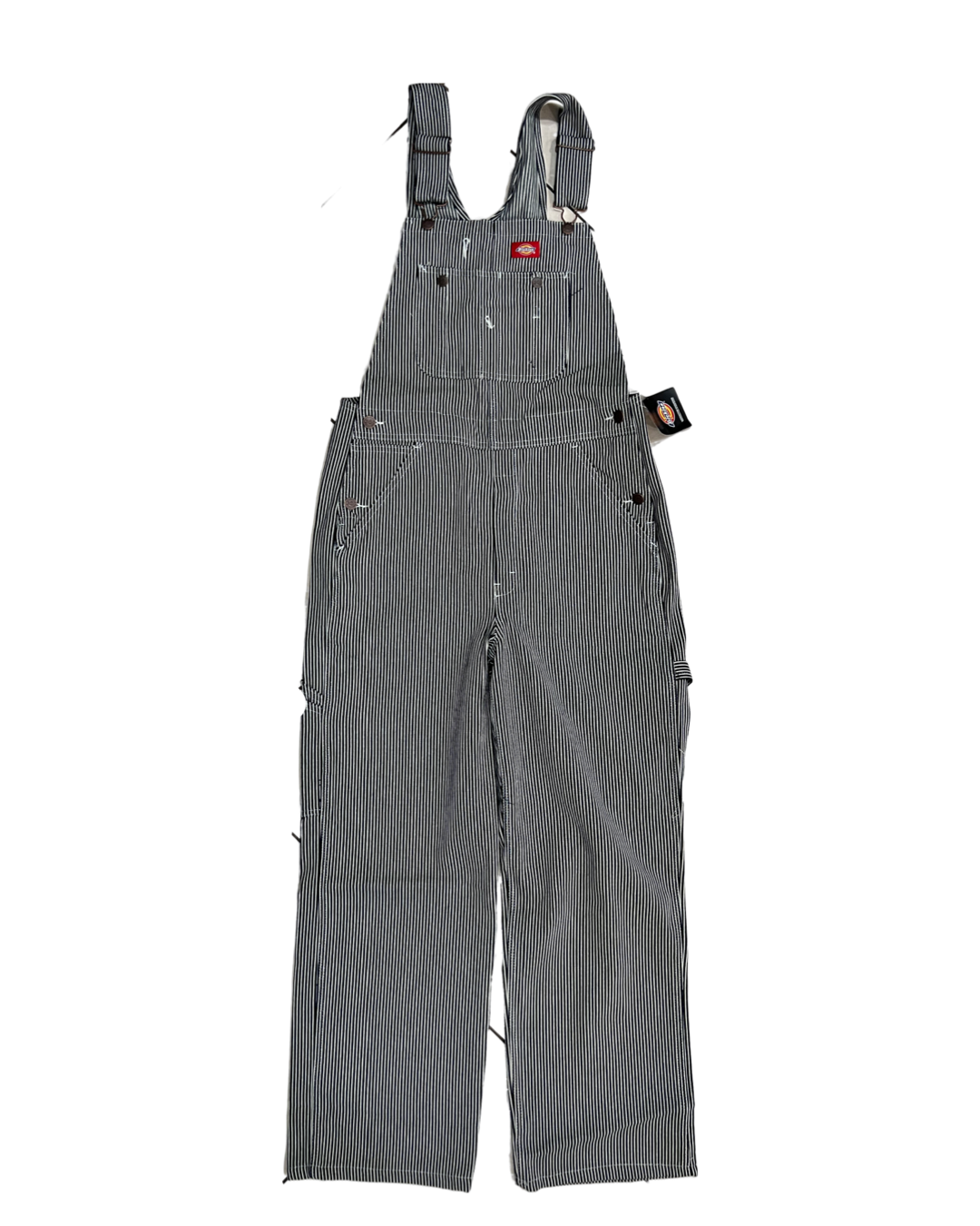 Black & White Striped Dickies Overall